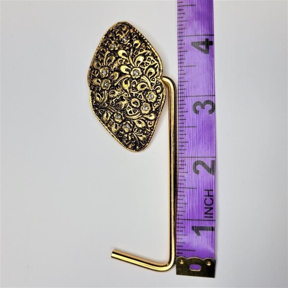 CUSTOM Made Antique Gold Plated Handbag Holder or Handbag Table Hook - Picture 14 of 16